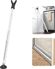 Door Security Bar 28-45Inch Adjustable Door Stoppers 1 Pack Heavy Duty Stoppers/