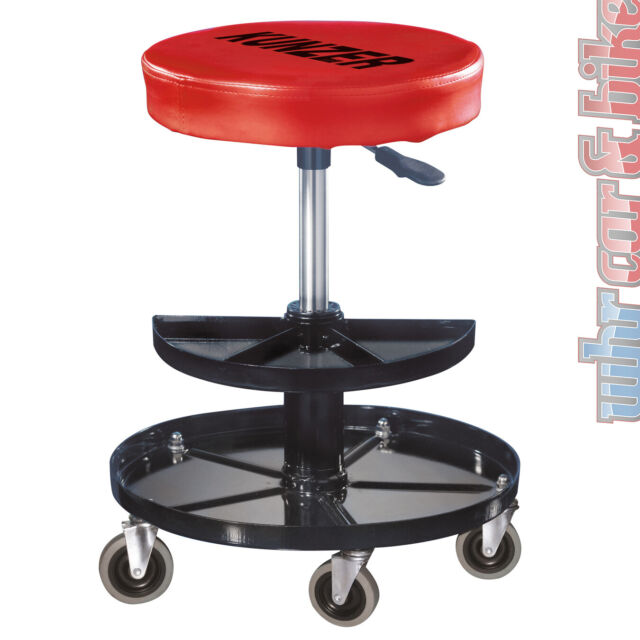 Kunzer roller stool WK 3010 pneumatic mounting roller stool workshop seat stool- Kunzer roller stool WK 3010 pneumatic mounting roller stool workshop seat stool-