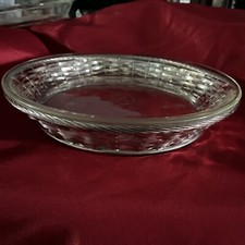 Vintage 9" ANCHOR HOCKING FIRE KING PIE Pan with Silver Rack 1970, Made in USA