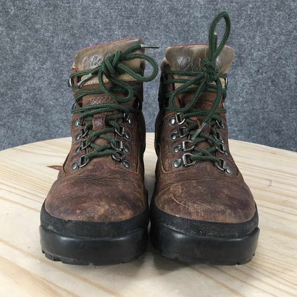 Cabelas Botas de Senderismo Mujer 7.5 B Rimrock Goretex Cuero Marrón Con Cordones 81-1305 Foto 3 de 4