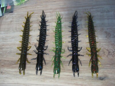 Tackle HD 5'' Hellgrammite Soft Fishing Baits 10 Per Pack Choose Colors