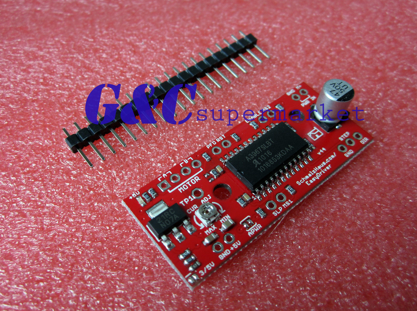 V44 A3967 EasyDriver Shield - Stepper Motor Driver Board For Arduino Projects