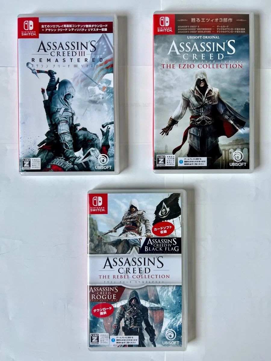 Assassin s Creed Lot Of 3 Nintendo Switch Import From Japan Used