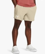Under Armour Mens Loose Fit XL Tan Shorts With Pockets  Drawstring