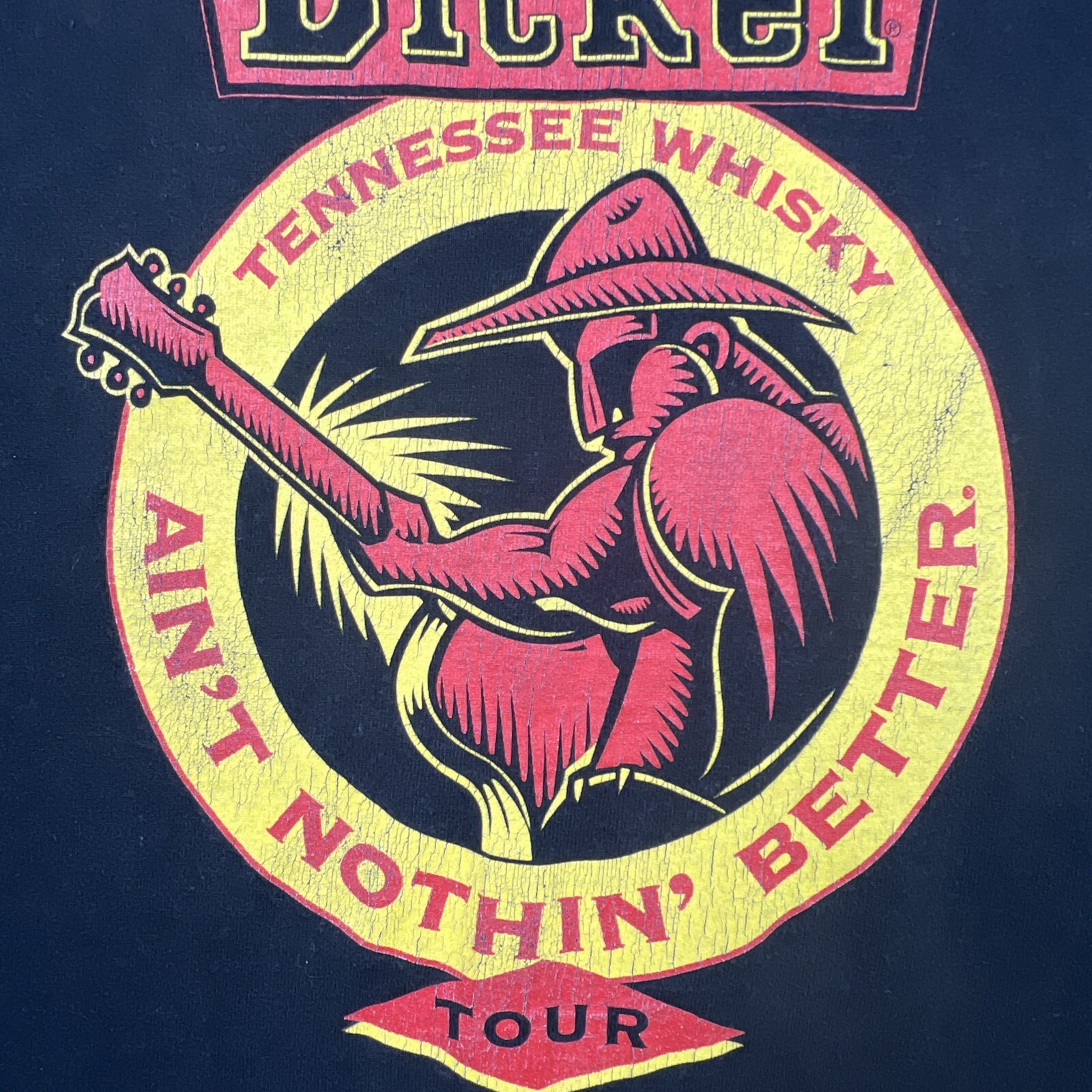 Vtg 1990s Fruit Of The Loom Single Stitch George Dickel Aint Nothin Better Sz L