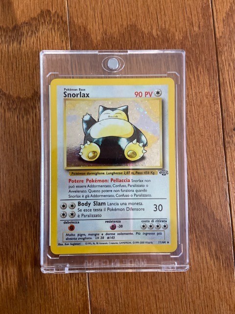 Base Set Spanish Snorlax Pokemon Card Comes with Case | eBay
