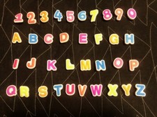 Glow in the Dark  Letter and Number Shoe Charm for Crocs and Clogs