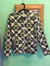Selected Femme Women's Green Print Quilted Bomber Jacket Eu 36/uk 8 Bnwt Rrp £75