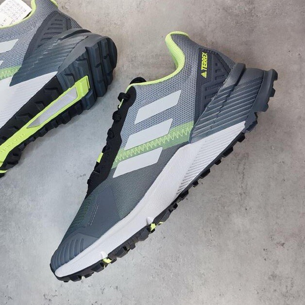 Мужские кроссовки Adidas Terrex Soulstride 13 размера, серые кроссовки для бега #034