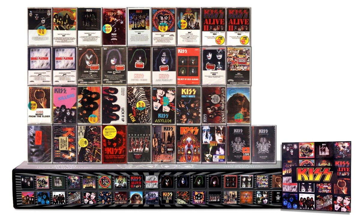 KISS - 37 NEW/SEALED cassette tapes in a HUGE custom XXL box set