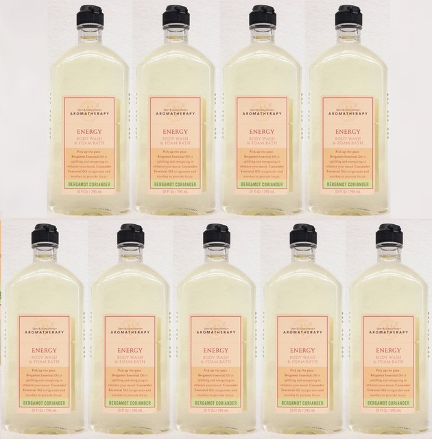9 Bath & Body Works Energy Bergamot Coriander Aromatherapy Body Wash