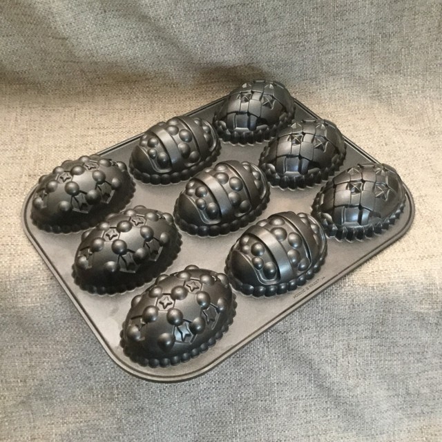 Nordic Ware Easter Egg Muffin Pan Mold Cast Aluminum Nonstick eBay