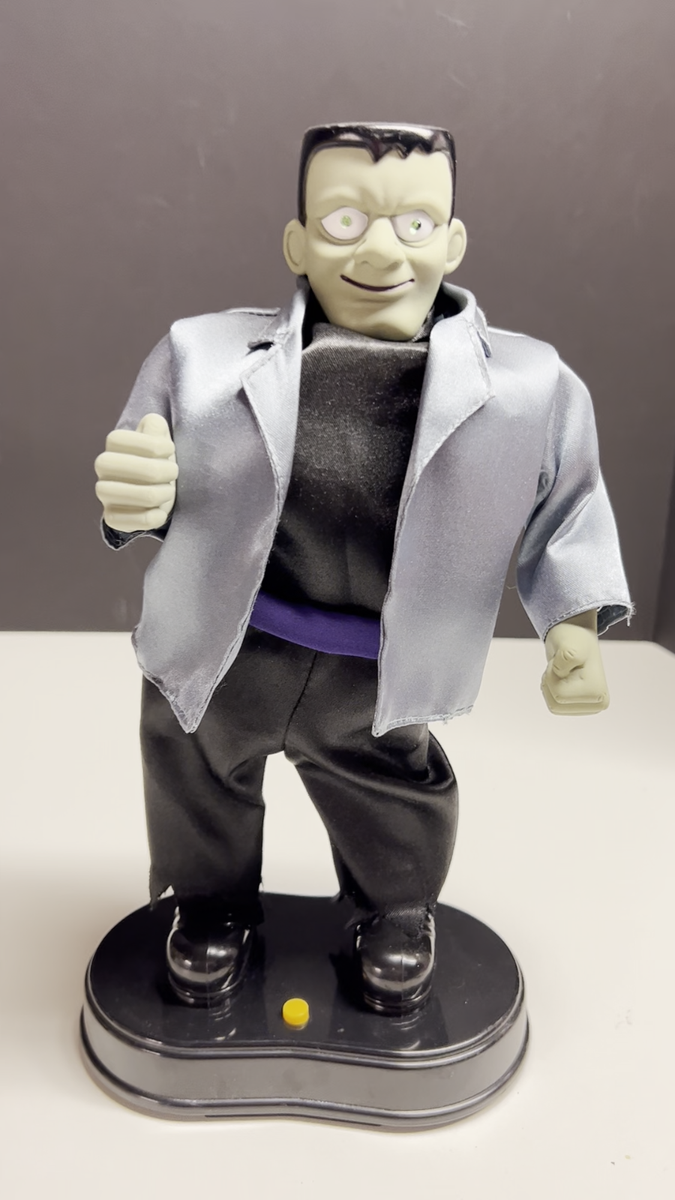 Vintage Gemmy 1998 Animated Hip Swinging Frankenstein Monster Mash