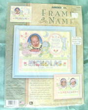 2003 Frame a Name Birth Record Sealed Cross Stitch Kit 6948