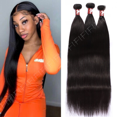 Brazilian Virgin Human Hair Weave Curly Deep Wave 1/3Bundles Thick Weft 26 28 30