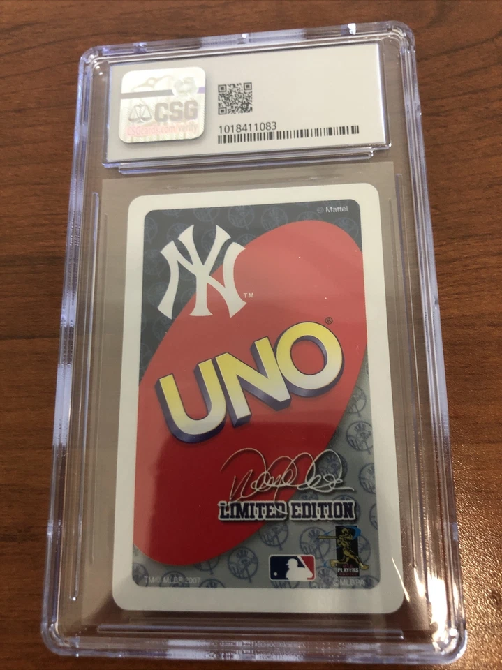 2007 Sababa UNO MLBPA Rare Ltd Edition Derek Jeter Wild CSG 9.5 Gem Mint - Image 2 of 2