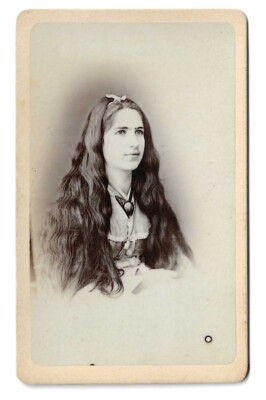 Original Photo Cdv B. Raimondi Pavia Close-Up Young Woman