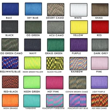 New 50/100FT Outdoor Camping Hiking Paracord Rope 7 Cord Strand Color U PICK 
