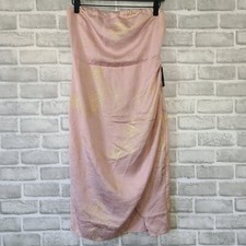 Express Pink Gold Bandeau Top Dress Size XS NWT $69