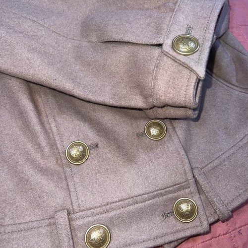 Tan Brown Gold Womens Size 0 Button Wool Anthropologie Idra Jacket Blazer Coat - Picture 5 of 8