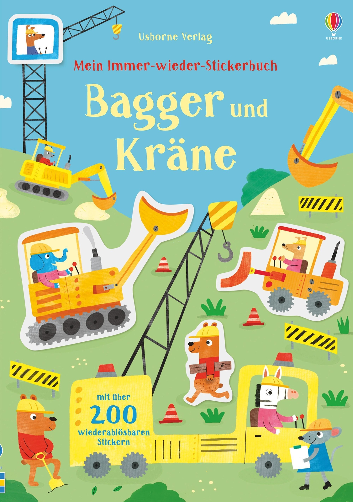 Thumbnail - Mein Immer-wieder-stickrbuch: Bagger Und Kräne | Hannah Watson |