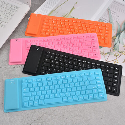 85 Keys Portable Mini USB Keyboard Flexible Waterproof Silicone Gaming Keyboard - Picture 1 of 20