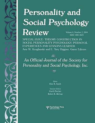 Theory Construction in Social Personality Psychology (Personality & Social Psyc