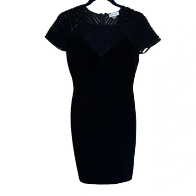 NWT Calvin Klein Illusion Pintucked Jersey Dress Black size 2 Office Career Work | eBay NWT Calvin Klein Illusion Pintucked Jersey Dress Black size 2 Office Career Work | eBay