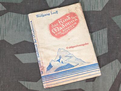 WWII German Feldpost Soldier's Book Das Kind der Madonna Postcard as Back Cover