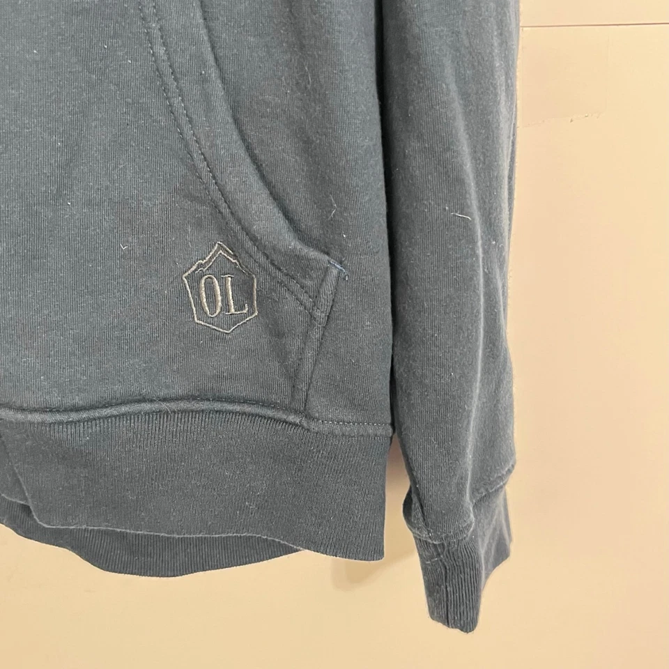 Outdoor Life Mens Heavy Hoodie Size M-XL Blue Thick Graphic Print Sweatshirt - Image 3 of 4