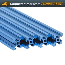 POWERTEC 4pcs 24" 2020 T-Slot Aluminum Extrusion Profile Linear Rail (74001)