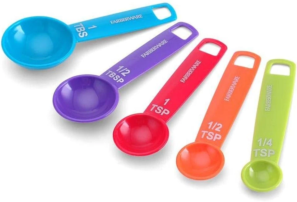 Farberware Set of 5 Measuring Spoons, Perfect for Measuring Both Wet and Dry Ind - Image 3 of 4