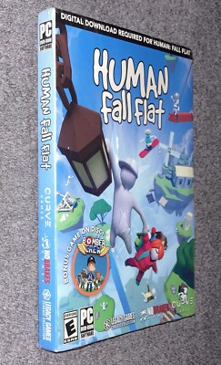 Human Fall Flat PC DVD ROM Curve Legacy Games Bonus Bomber Crew NEW ￼￼
