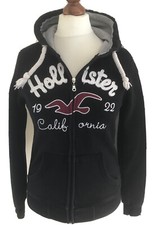 Hollister Hoodie M Kapuzenjacke Kapuze Sweatshirt Jacke Sweatshirtjacke Schwarz