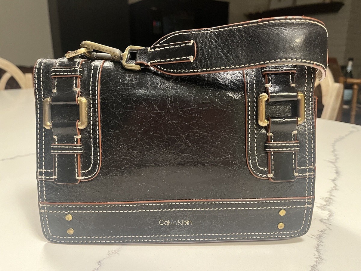 Calvin Klein Black Satchel Handbag | eBay