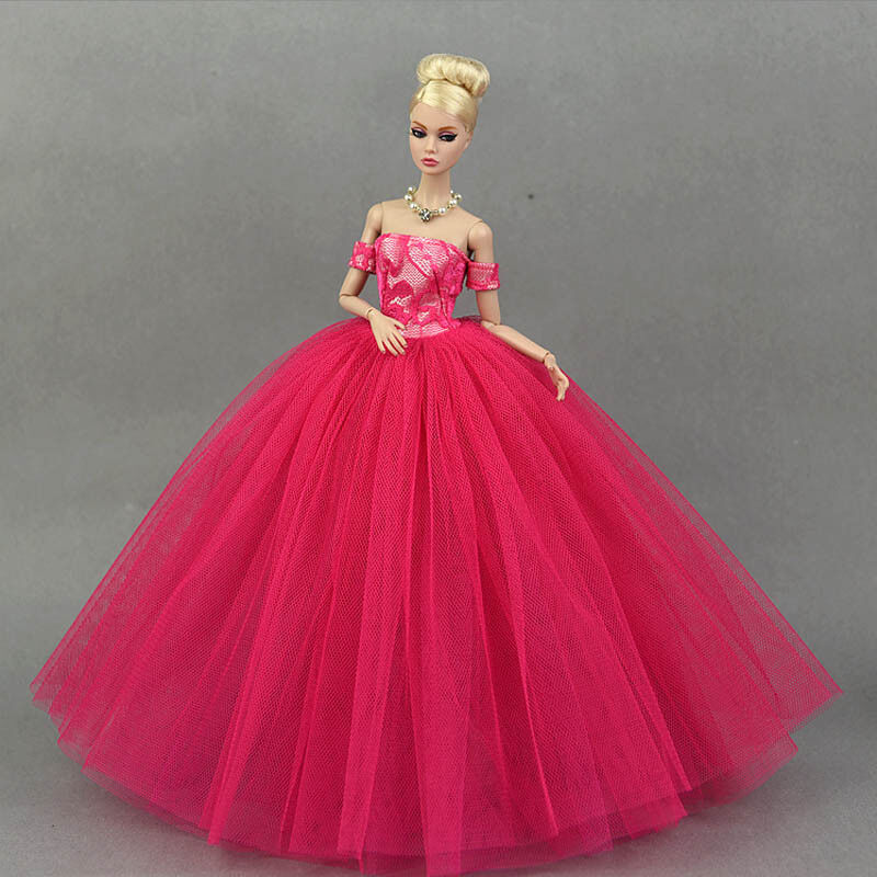 Kit Com 5 Vestidos De Princesa Para Boneca Barbie