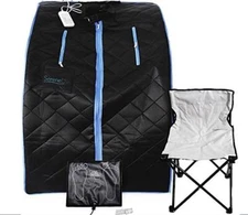 Serene Life Compact & Portable Infrared Sauna (SLISAU10BK)