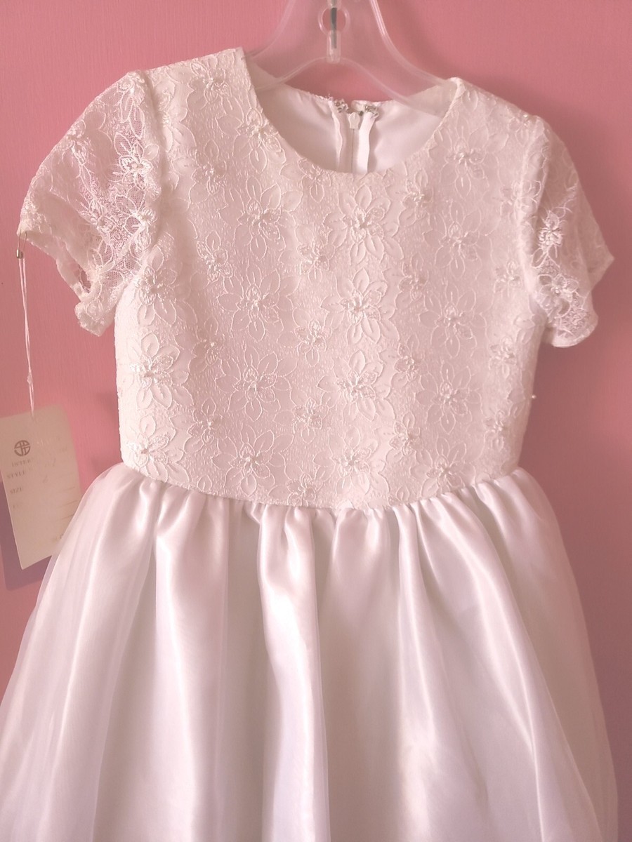 13*- NEW "MACIS"  SIZE 6 WHITE  FLOWER GIRL BIRTHDAY PAGEANT RECITAL DRESS  | eBay
