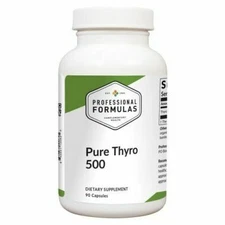 Pure Thyro 500 PROFESSIONAL FORMULAS GLANDULAR Lyophilized thyroid glandular 90c
