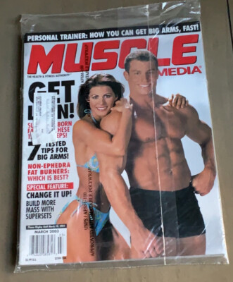 Brand New In Wrapper Angela Mason/Mike Fregia Muscle Media Magazine - March 2003