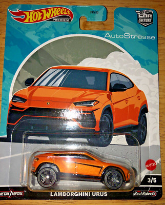 Hot Wheels Premium Car Culture AutoStrasse Lamborghini Urus (Real Riders)
