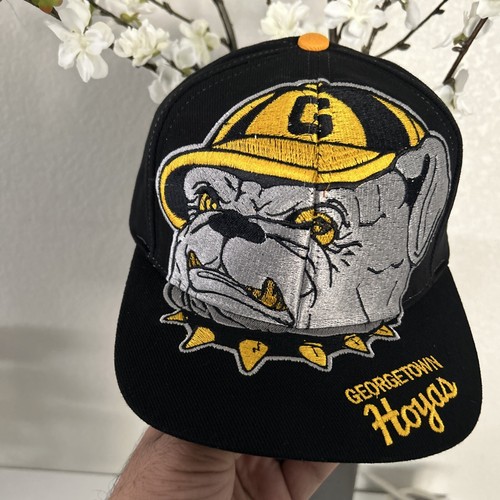 Custom Big Logo George Town Hoyas Snapback Hat Cap Rare Black Yellow - Bild 2 von 4