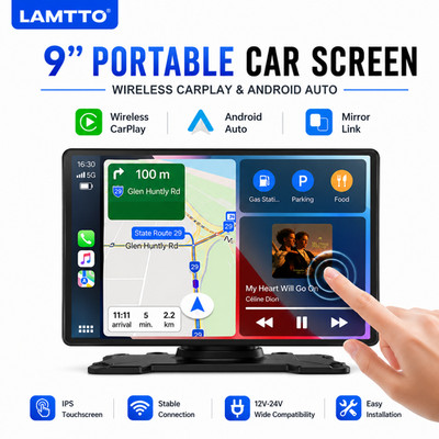 9 Zoll Tragbarer Apple CarPlay Android Auto Wireless Display Autoradio Display