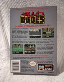 Bad Dudes NES Nintendo Complete CIB Near Mint Rare