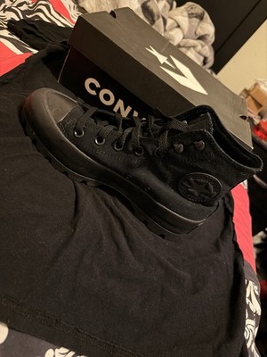 Converse CTAS Lugged All Star Black Canvas High Top Men's Shoes US 7.5