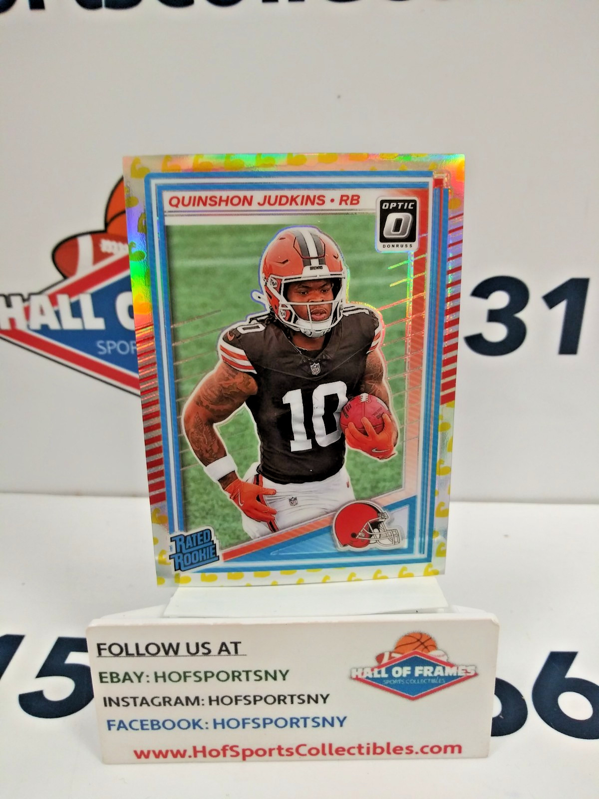 2025 PANINI OPTIC QUINSHON JUDKINS RATED ROOKIE FLEX EMOJI 89/199 #252