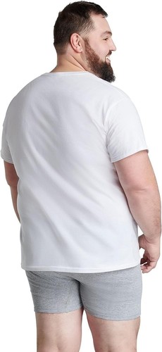 Fruit of the Loom Big/Tall Men's Short Sleeve Crew T-Shirt, White - 6 Pack - 第 19/24 張圖片