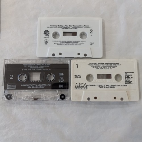 Lot Of 3 Conway Twitty Cassette Tapes Loretta Lynn - Picture 4 of 5