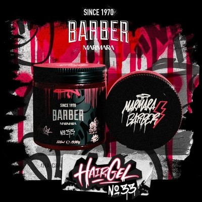 Marmara Barber No.33 Hair Styling Gel Strong Hold Rubber Effect