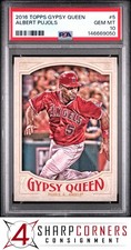 2016 TOPPS GYPSY QUEEN #5 ALBERT PUJOLS ANGELS POP 3 PSA 10